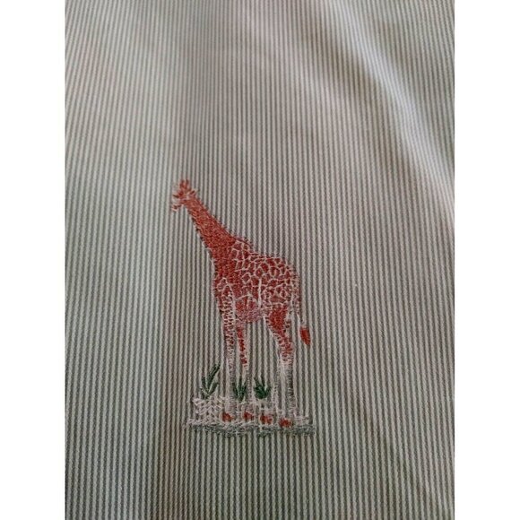 Custom Bed Coverlets with Embroidered  Animals in Pistachio/Yellow 52 x 49 - Picture 5 of 10